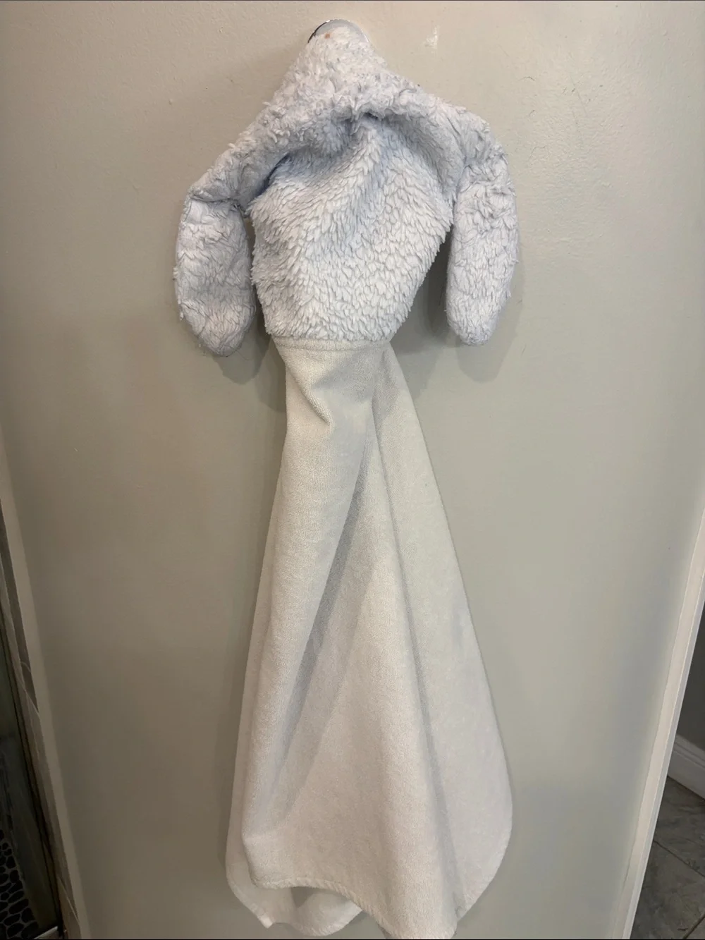 Pottery barn kids -  Light Gray Bunny Hooded Towel